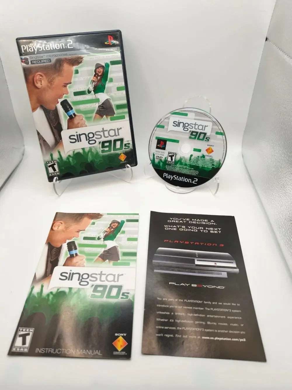 SingStar 90s PS2 CIB Complete w/ Manual PlayStation 2
